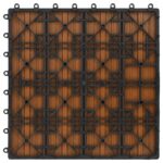 vidaXL Dlažba na terasu 11 pcs Tík 30 x 30 cm drevoplast – Obrázok 4