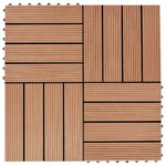 vidaXL Dlažba na terasu 11 pcs Tík 30 x 30 cm drevoplast – Obrázok 5