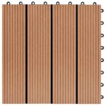 vidaXL Dlažba na terasu 11 pcs Tík 30 x 30 cm drevoplast – Obrázok 6