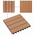 vidaXL Dlažba na terasu 11 pcs Tík 30 x 30 cm drevoplast – Obrázok 7