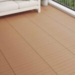 vidaXL Dlažba na terasu 6 pcs Hnedá 60 x 30 cm drevoplast