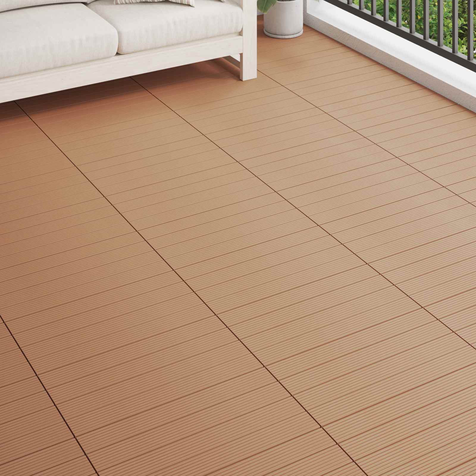 42046684_1.jpg vidaXL Dlažba na terasu 6 pcs Hnedá 60 x 30 cm drevoplast – Obrázok 1