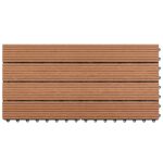 vidaXL Dlažba na terasu 6 pcs Hnedá 60 x 30 cm drevoplast – Obrázok 6