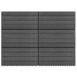 vidaXL Dlažba na terasu 6 pcs Biely 60 x 30 cm drevoplast – Obrázok 5