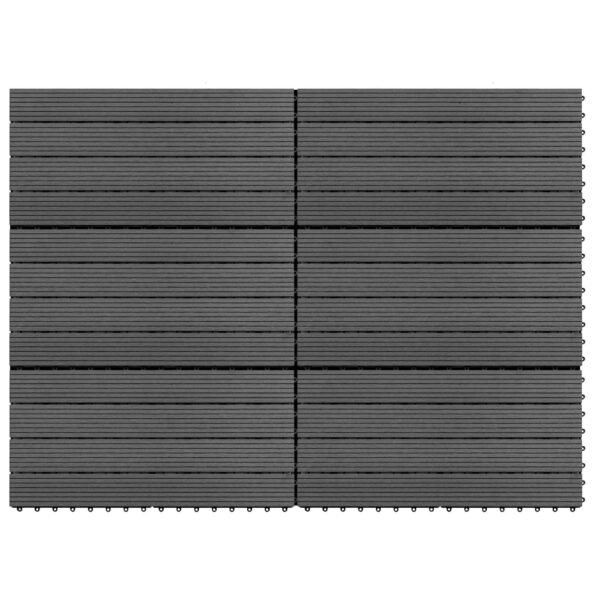 vidaXL Dlažba na terasu 6 pcs Biely 60 x 30 cm drevoplast – Obrázok 5