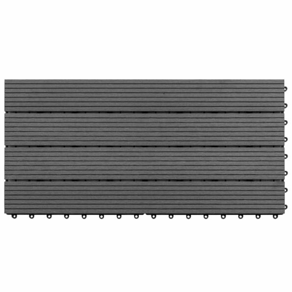 vidaXL Dlažba na terasu 6 pcs Biely 60 x 30 cm drevoplast – Obrázok 6