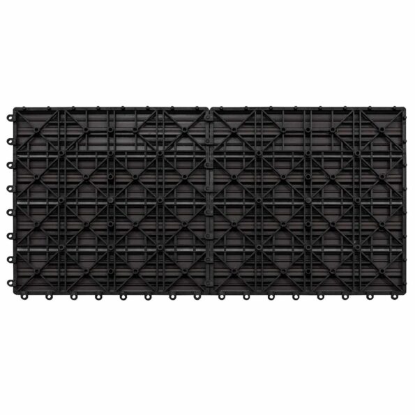 vidaXL Dlažba na terasu 6 pcs Tmavohnedá 60 x 30 cm drevoplast – Obrázok 3