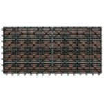 vidaXL Dlažba na terasu 6 pcs Hnedá 60 x 30 cm drevoplast – Obrázok 3