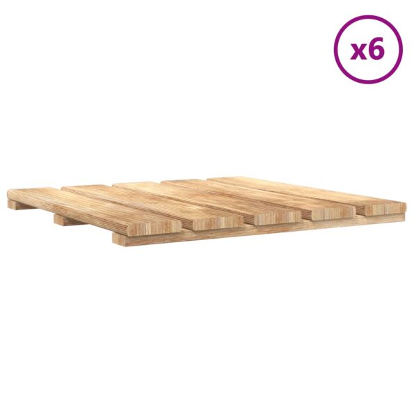 vidaXL Dlažba na terasu 6 pcs Hnedá 50 x 50 cm – Obrázok 2