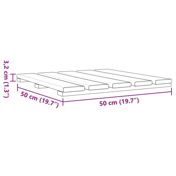 vidaXL Dlažba na terasu 6 pcs Hnedá 50 x 50 cm – Obrázok 7