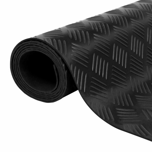 vidaXL Podlahový matrac Čierna 1 x 2 m Guma – Obrázok 2