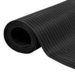 vidaXL Podlahový matrac Čierna 1 x 2 m Guma – Obrázok 2
