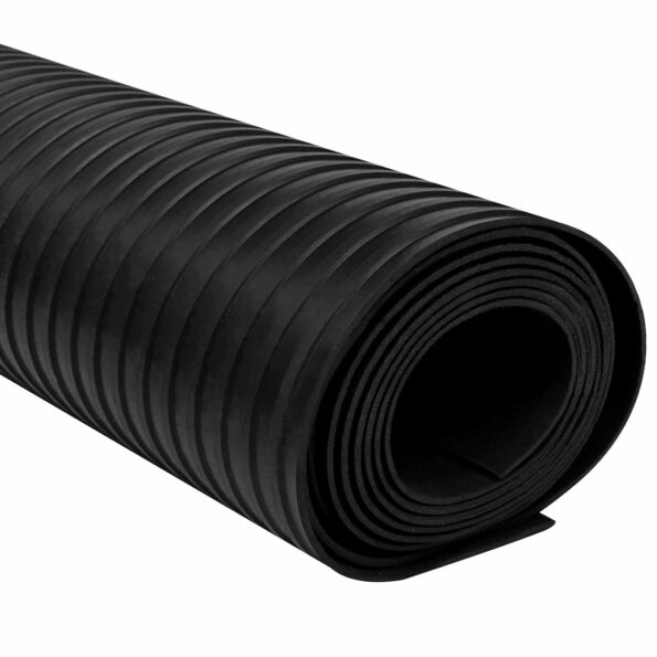 vidaXL Podlahový matrac Čierna 1 x 5 m Guma – Obrázok 3