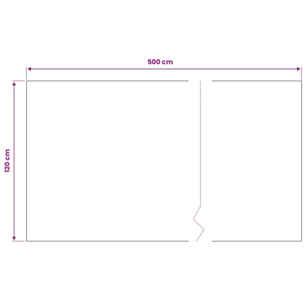vidaXL Podlahový matrac Čierna 1,2 x 5 m Guma – Obrázok 7