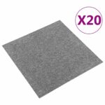 vidaXL Koberec 20 pcs Biely 50 x 50 cm 100% polypropylén – Obrázok 2