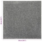 vidaXL Koberec 20 pcs Biely 50 x 50 cm 100% polypropylén – Obrázok 8