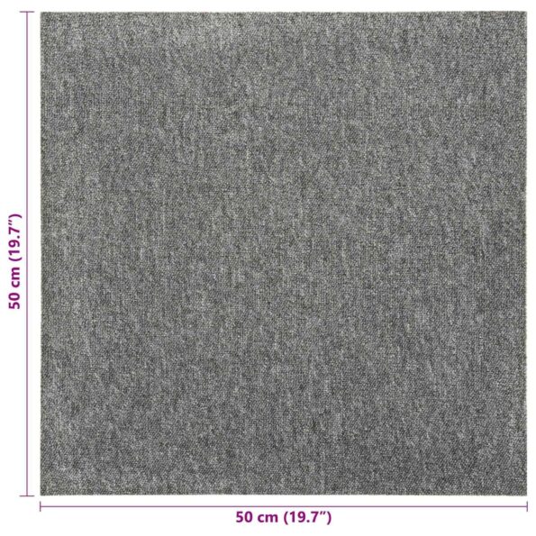 vidaXL Koberec 20 pcs Biely 50 x 50 cm 100% polypropylén – Obrázok 8