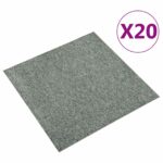 vidaXL Koberec 20 pcs Zelená 50 x 50 cm 100% polypropylén – Obrázok 2