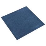 vidaXL Koberec 20 pcs Tmavomodrá 50 x 50 cm 100% polypropylén