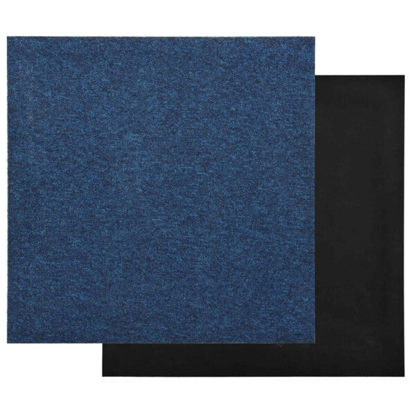 vidaXL Koberec 20 pcs Tmavomodrá 50 x 50 cm 100% polypropylén – Obrázok 3
