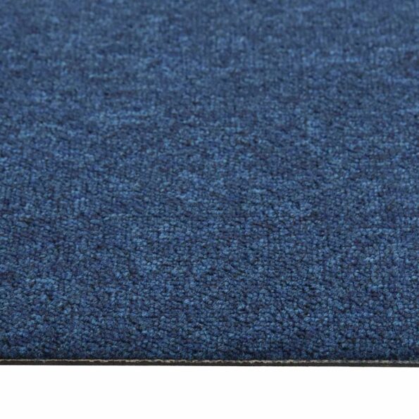 vidaXL Koberec 20 pcs Tmavomodrá 50 x 50 cm 100% polypropylén – Obrázok 4