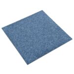 vidaXL Koberec 20 pcs Modrá 50 x 50 cm 100% polypropylén