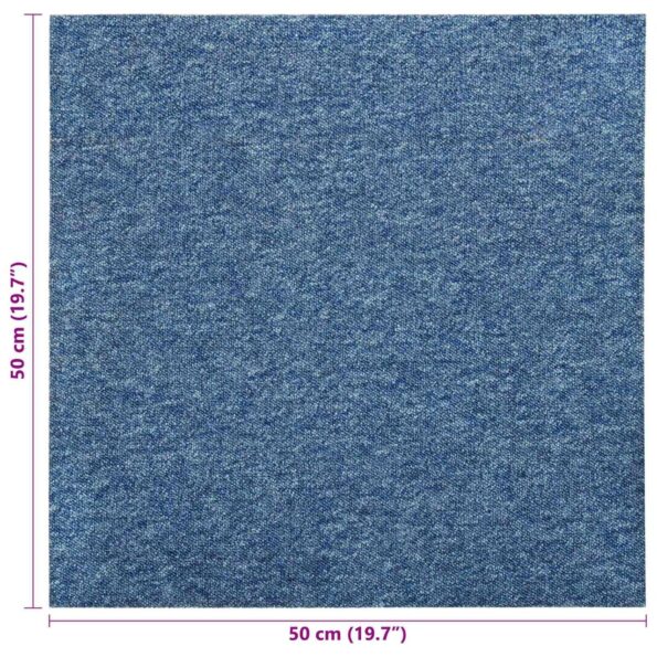 vidaXL Koberec 20 pcs Modrá 50 x 50 cm 100% polypropylén – Obrázok 8