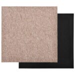 vidaXL Koberec 20 pcs Béžová 50 x 50 cm 100% polypropylén – Obrázok 3