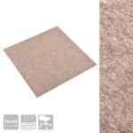 vidaXL Koberec 20 pcs Béžová 50 x 50 cm 100% polypropylén – Obrázok 7