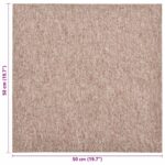 vidaXL Koberec 20 pcs Béžová 50 x 50 cm 100% polypropylén – Obrázok 8