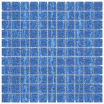vidaXL Mozaiková dlažba 11 pcs Modrá 50 x 50 cm Sklo – Obrázok 3