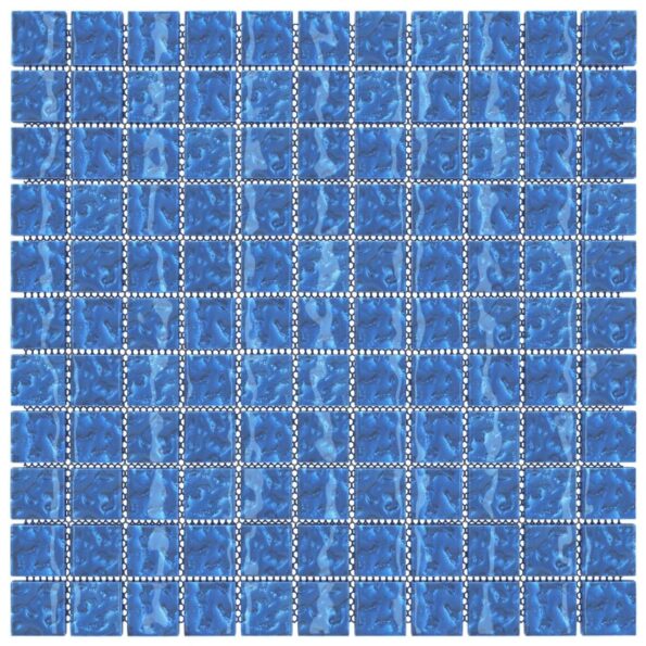 vidaXL Mozaiková dlažba 11 pcs Modrá 50 x 50 cm Sklo – Obrázok 3