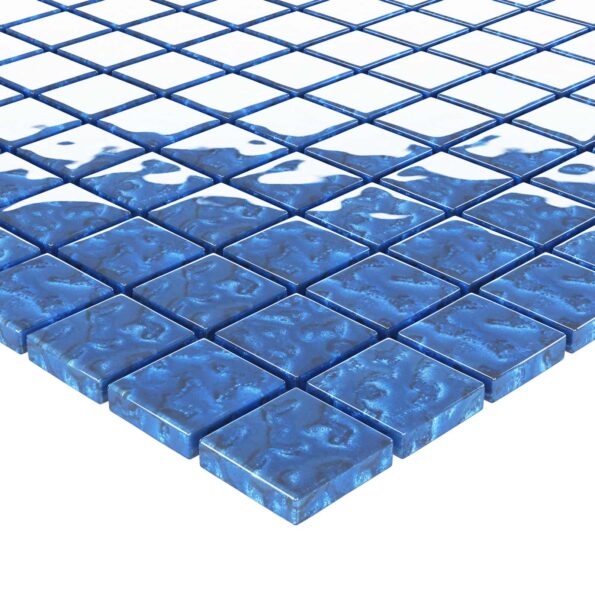 vidaXL Mozaiková dlažba 11 pcs Modrá 50 x 50 cm Sklo – Obrázok 4