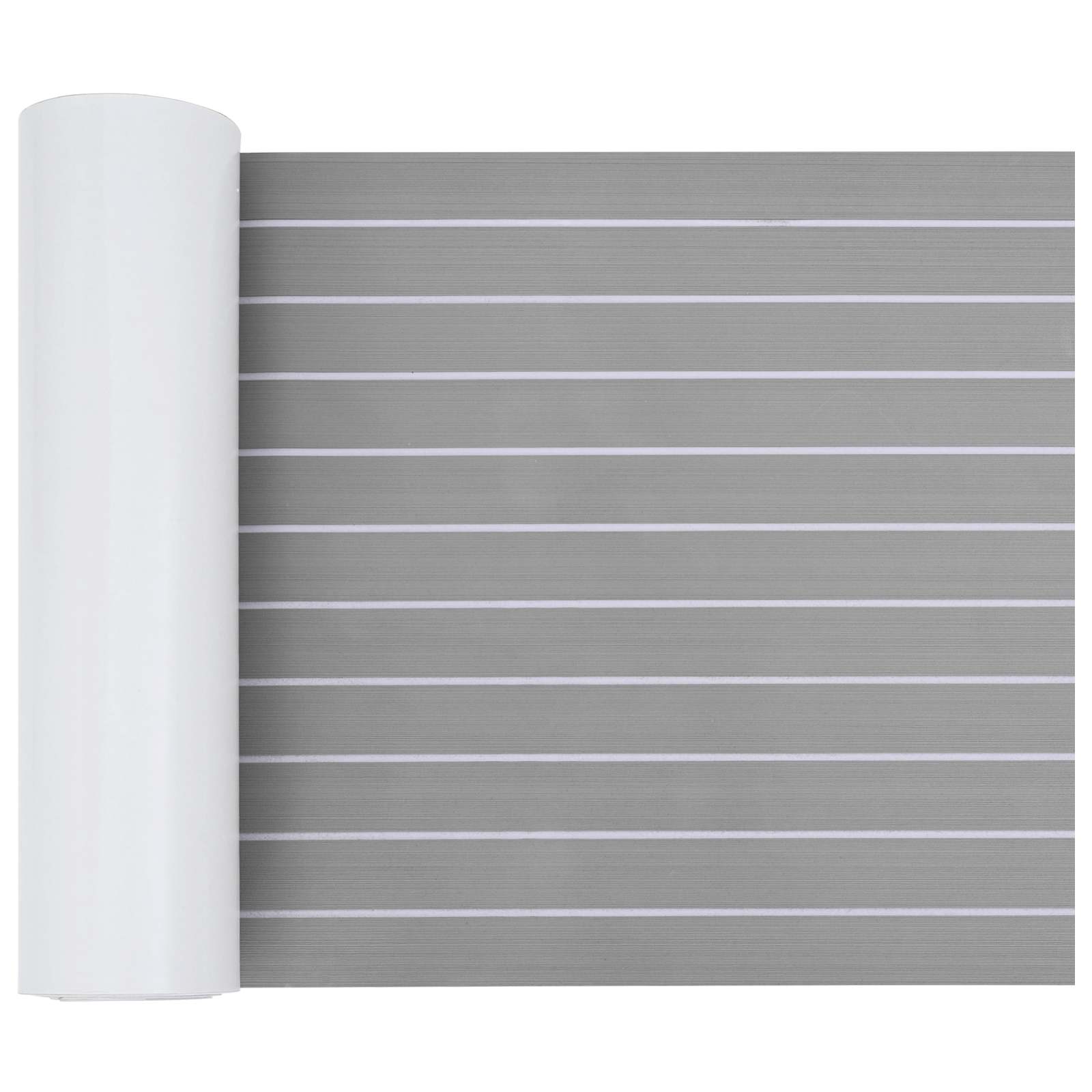 42046775_1.jpg vidaXL Loďová podložka Pruhovaný Svetlo šedá a biela 240 x 60 cm EVA – Obrázok 1