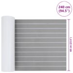 vidaXL Loďová podložka Pruhovaný Svetlo šedá a biela 240 x 60 cm EVA – Obrázok 8