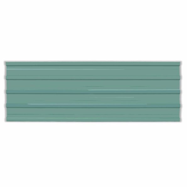 vidaXL Strešný panel 12 pcs Zelená 129 x 45 cm Pozinkovaná oceľ – Obrázok 2