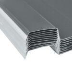 vidaXL Strešný panel 12 pcs Biely 129 x 45 cm Pozinkovaná oceľ – Obrázok 4