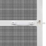 vidaXL Hinged Hmyzová sieť Biela a čierna 100 x 215 cm – Obrázok 5