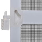 vidaXL Hinged Hmyzová sieť Biela a čierna 100 x 215 cm – Obrázok 6