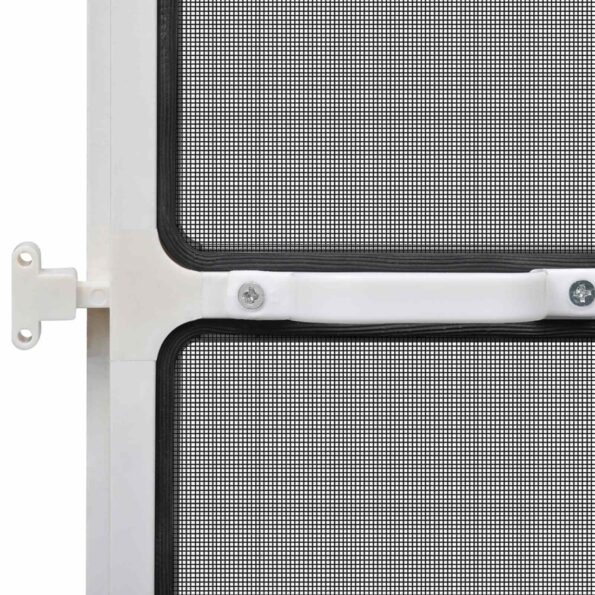 vidaXL Hinged Hmyzová sieť Biela a čierna 100 x 215 cm – Obrázok 8