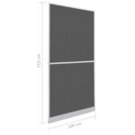 vidaXL Hinged Hmyzová sieť Biela a čierna 100 x 215 cm – Obrázok 9