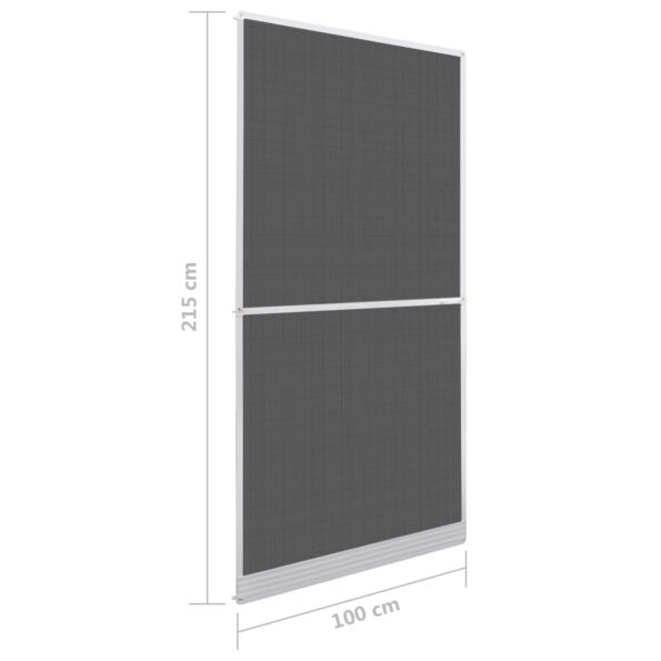 vidaXL Hinged Hmyzová sieť Biela a čierna 100 x 215 cm – Obrázok 9