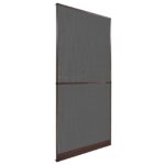 vidaXL Hinged Hmyzová sieť Hnedá a čierna 100 x 215 cm