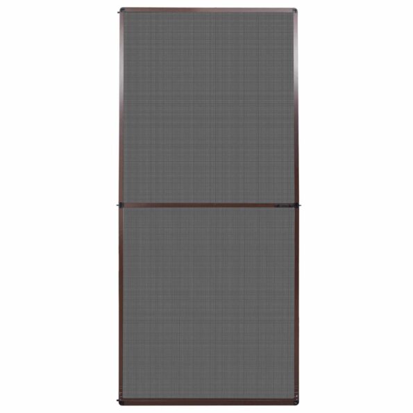 vidaXL Hinged Hmyzová sieť Hnedá a čierna 100 x 215 cm – Obrázok 2