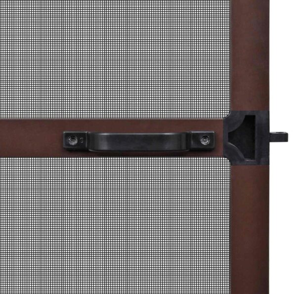 vidaXL Hinged Hmyzová sieť Hnedá a čierna 100 x 215 cm – Obrázok 5