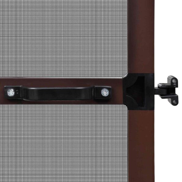vidaXL Hinged Hmyzová sieť Hnedá a čierna 100 x 215 cm – Obrázok 7