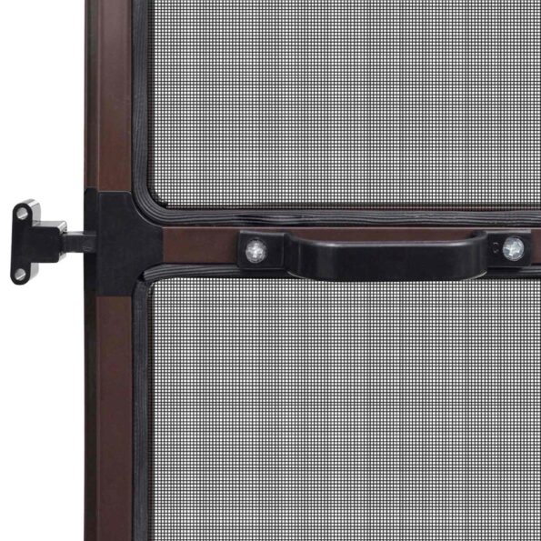 vidaXL Hinged Hmyzová sieť Hnedá a čierna 100 x 215 cm – Obrázok 8