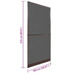 vidaXL Hinged Hmyzová sieť Hnedá a čierna 100 x 215 cm – Obrázok 9