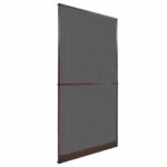 vidaXL Hinged Hmyzová sieť Hnedá a čierna 120 x 240 cm