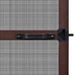 vidaXL Hinged Hmyzová sieť Hnedá a čierna 120 x 240 cm – Obrázok 5